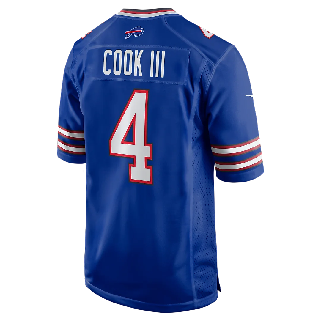 Zennovawear James Cook III Buffalo Bills Team Game Jersey - Royal