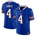 Zennovawear James Cook III Buffalo Bills Team Vapor FUSE. Stitched Limited Jersey - Royal