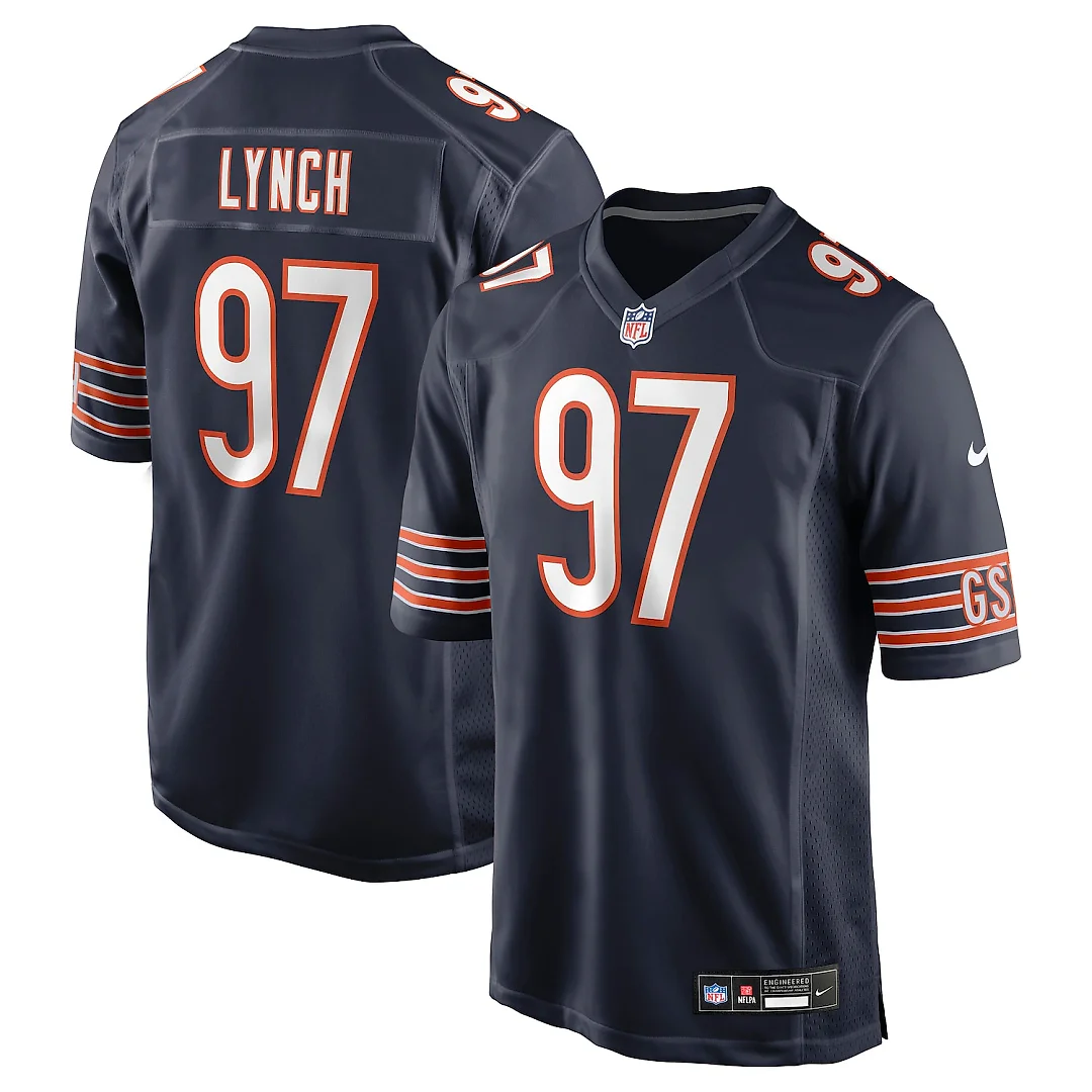 Zennovawear James Lynch Chicago Bears Team Game Jersey - Navy