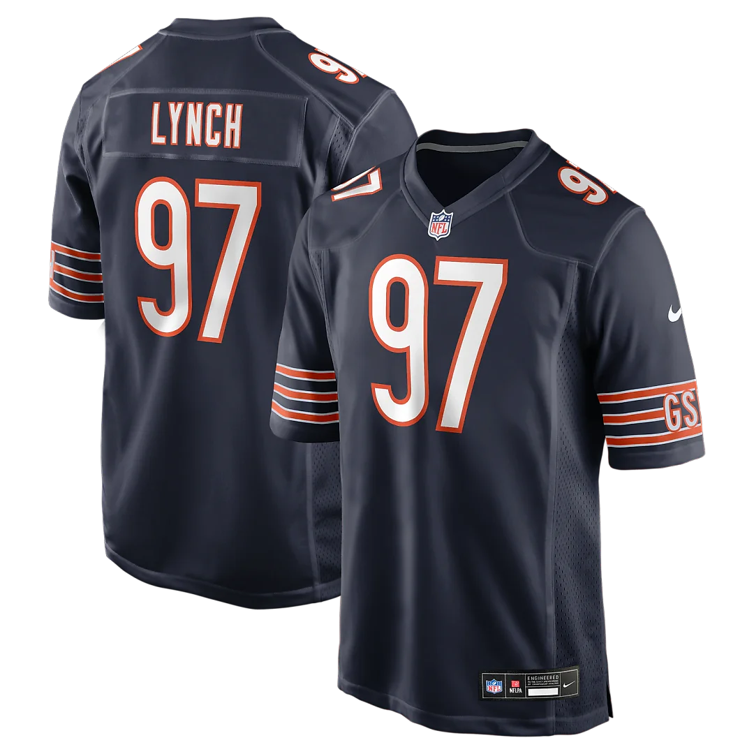 Zennovawear James Lynch Chicago Bears Team Game Jersey - Navy