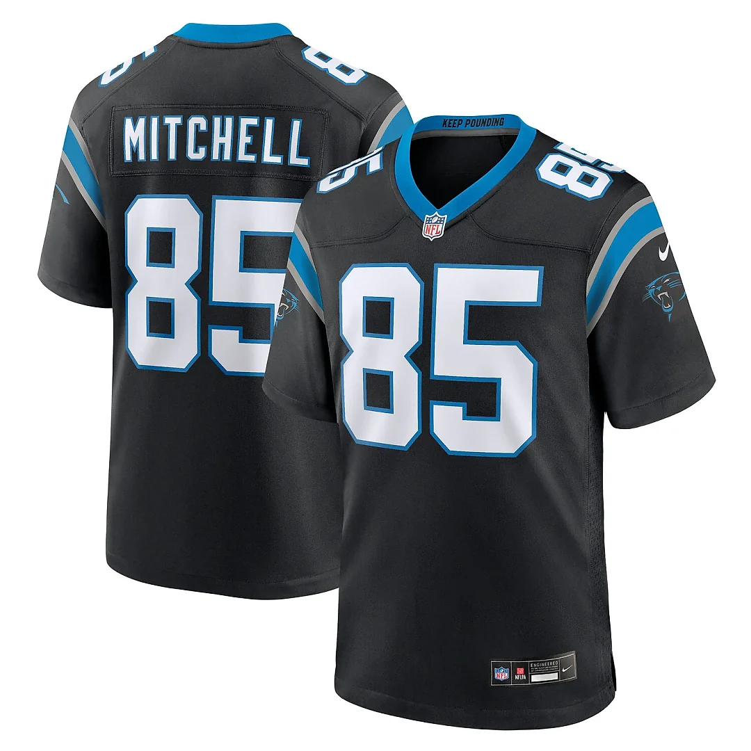 Zennovawear James Mitchell Carolina Panthers Team Game Jersey - Black