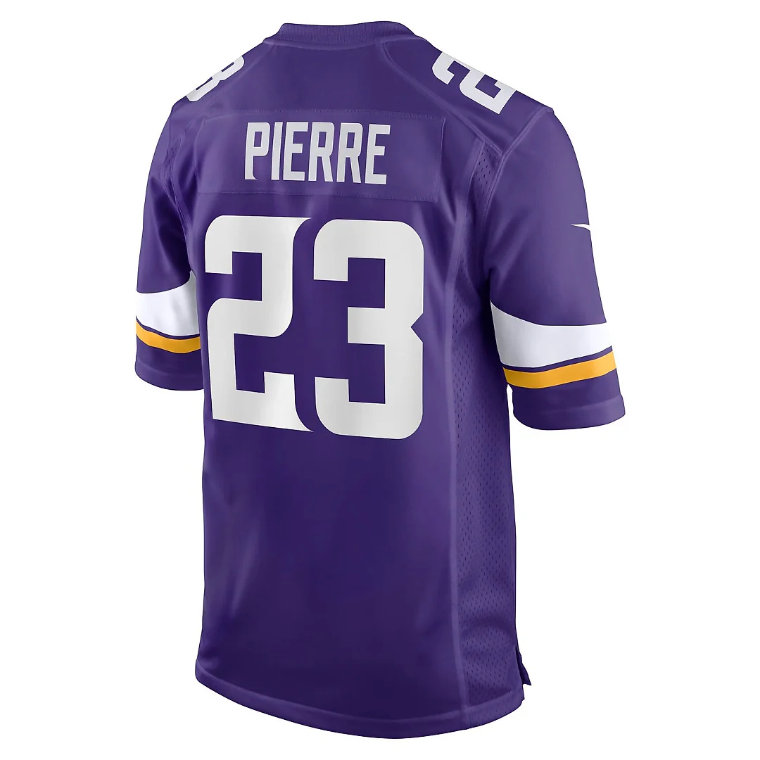 Zennovawear James Pierre Minnesota Vikings Team Game Jersey - Purple