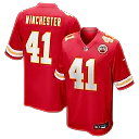 Zennovawear James Winchester Kansas City Chiefs Game Jersey - Red