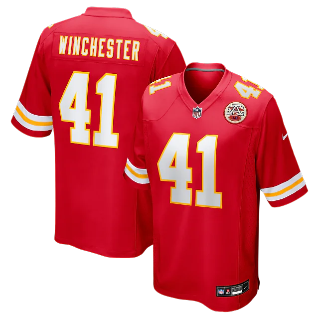 Zennovawear James Winchester Kansas City Chiefs Game Jersey - Red