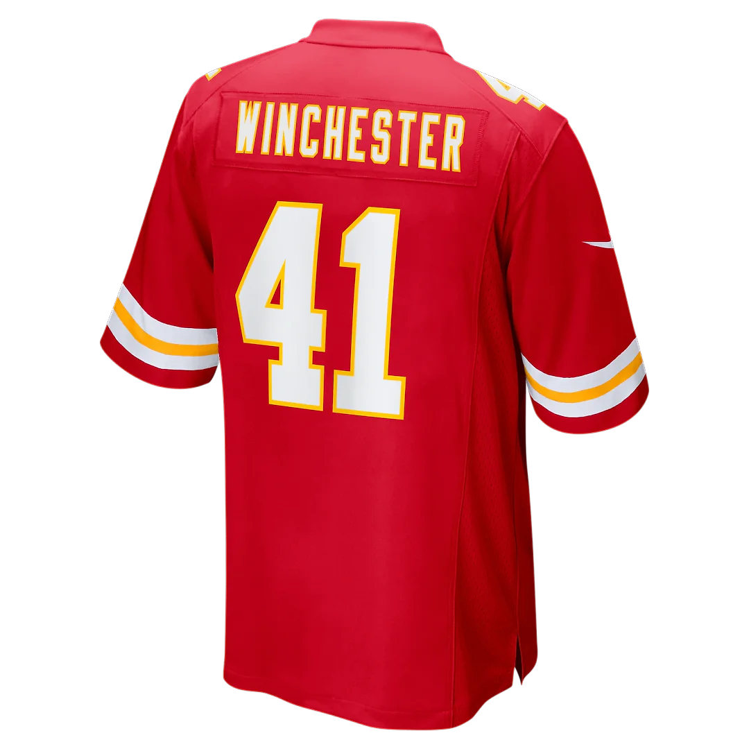 Zennovawear James Winchester Kansas City Chiefs Game Jersey - Red