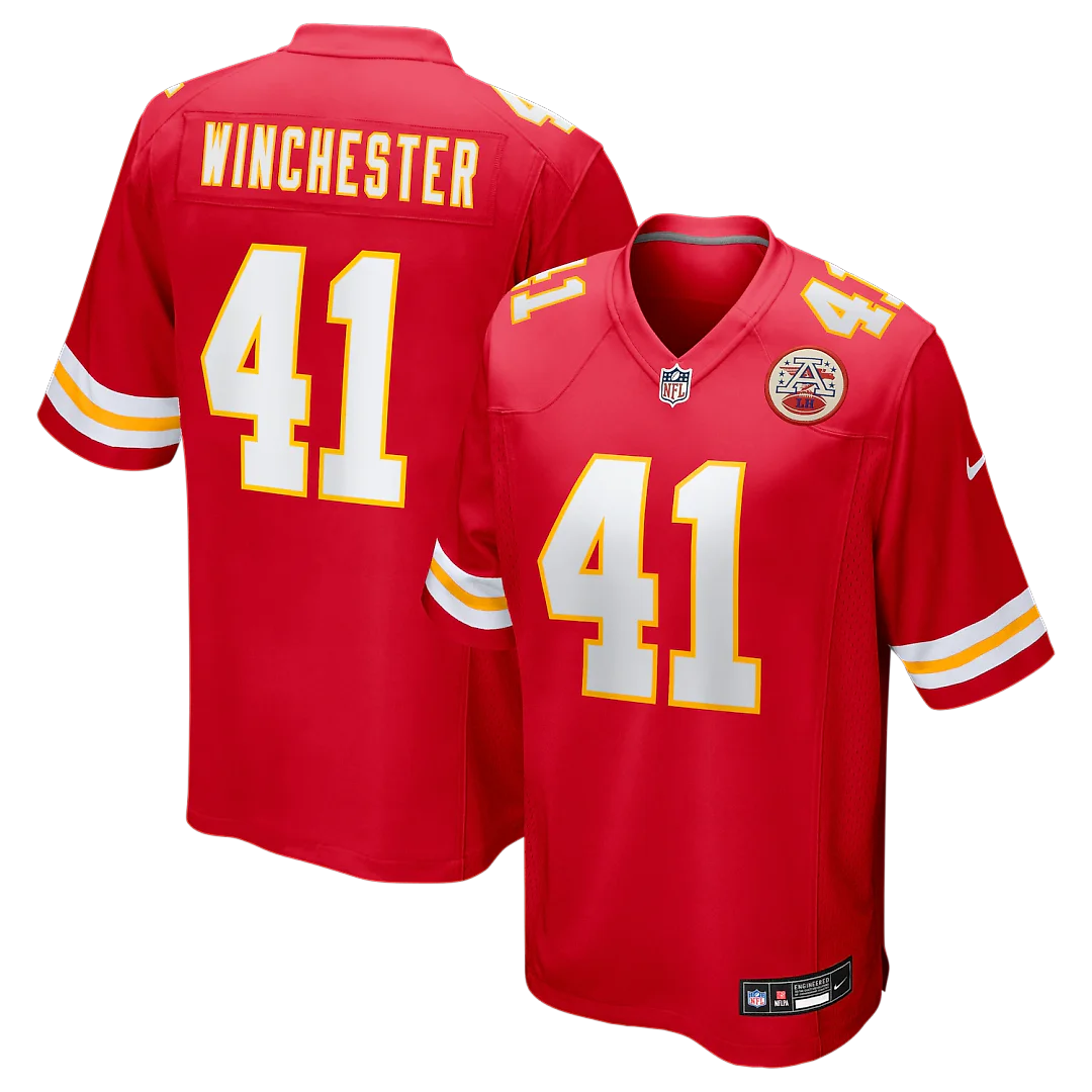 Zennovawear James Winchester Kansas City Chiefs Game Jersey - Red
