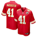 Zennovawear James Winchester Kansas City Chiefs Game Jersey - Red