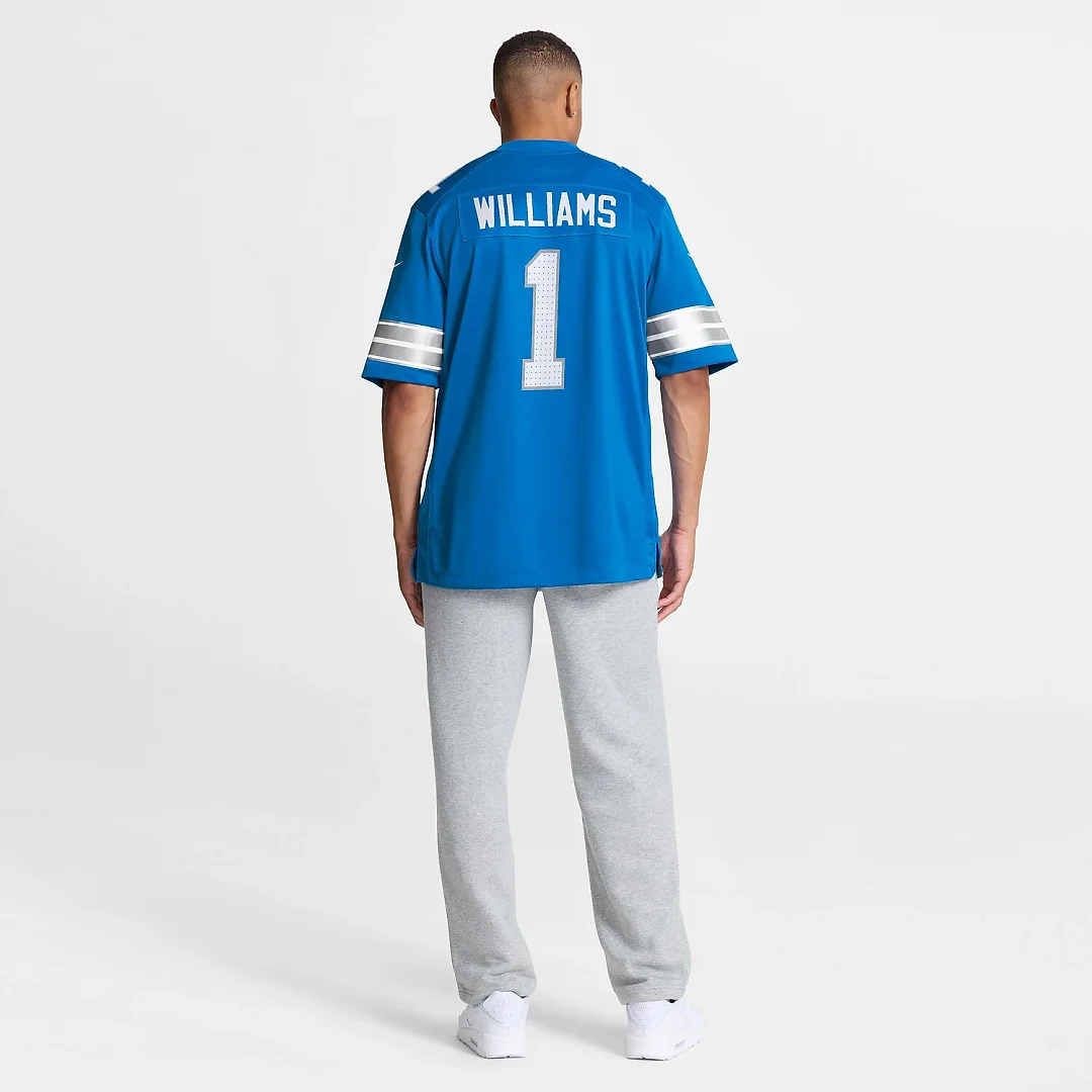 Zennovawear Jameson Williams Detroit Lions Game Player Jersey - Blue