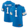 Zennovawear Jameson Williams Detroit Lions Game Player Jersey - Blue