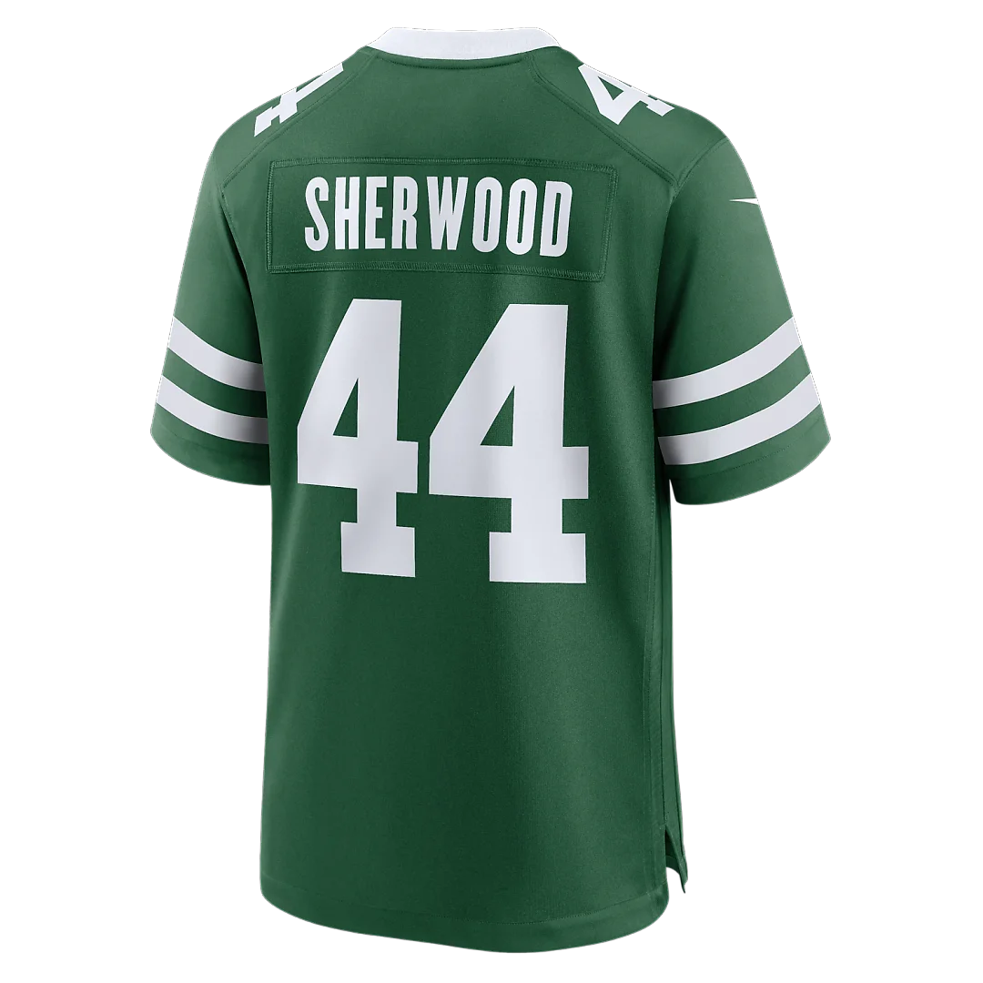Zennovawear Jamien Sherwood New York Jets Team Game Jersey - Legacy Green