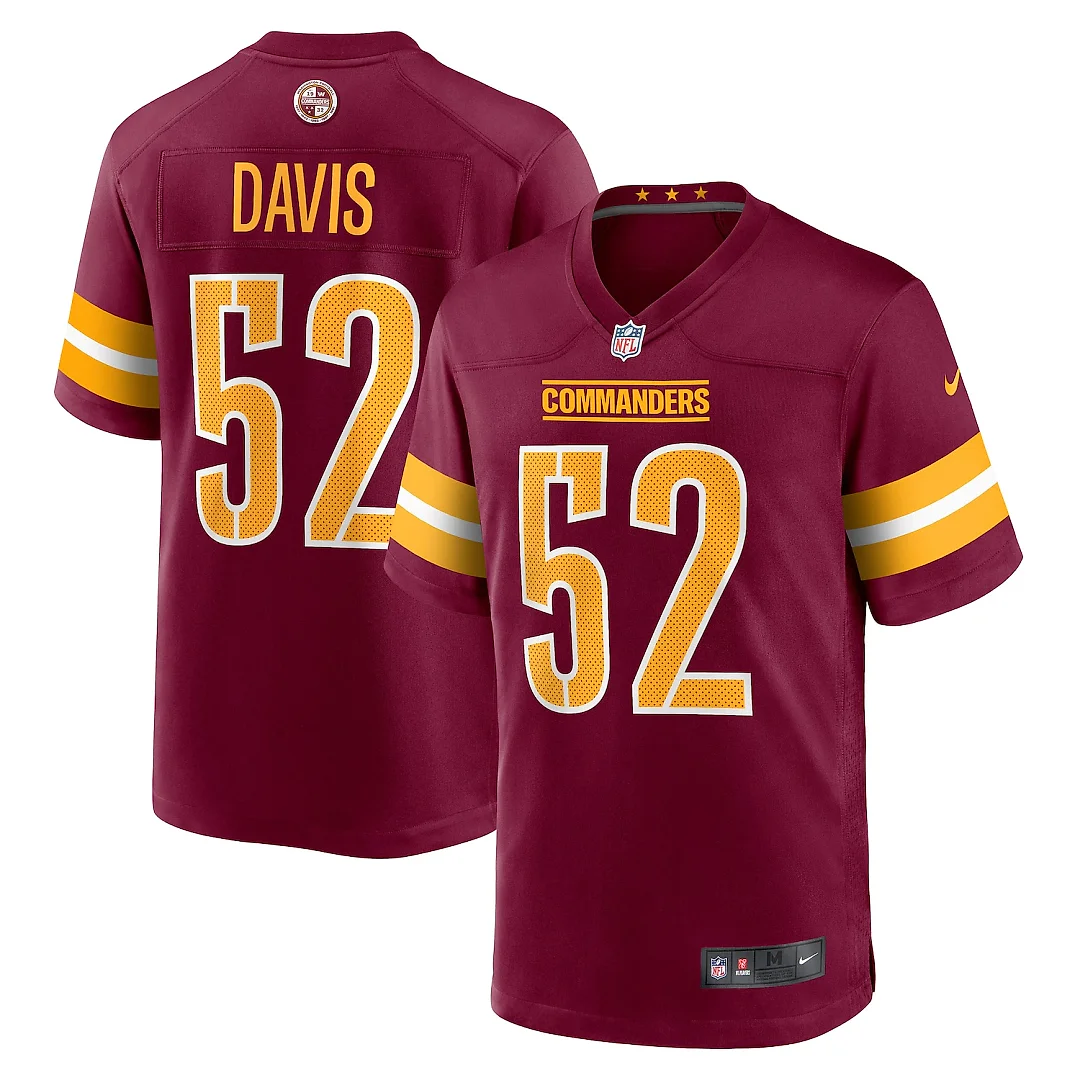 Zennovawear Jamin Davis Washington Commanders Player Game Jersey - Burgundy