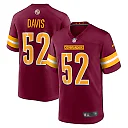 Zennovawear Jamin Davis Washington Commanders Player Game Jersey - Burgundy