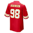 Zennovawear Janarius Robinson Kansas City Chiefs Team Game Jersey - Red