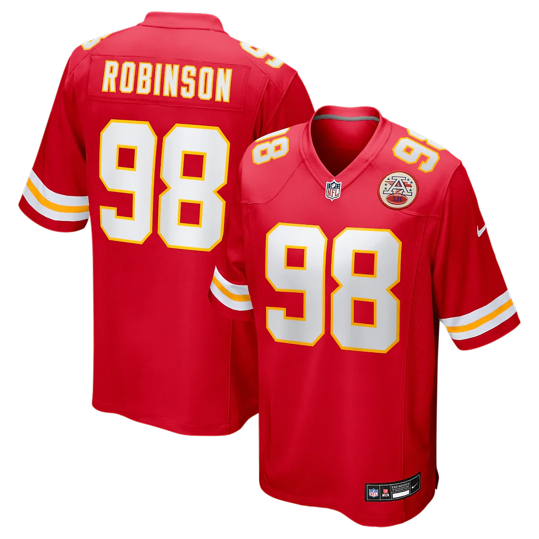 Zennovawear Janarius Robinson Kansas City Chiefs Team Game Jersey - Red