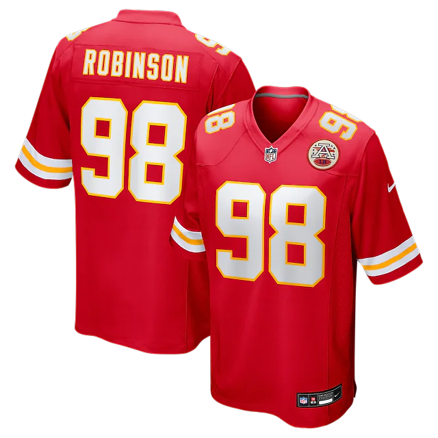 Zennovawear Janarius Robinson Kansas City Chiefs Team Game Jersey - Red