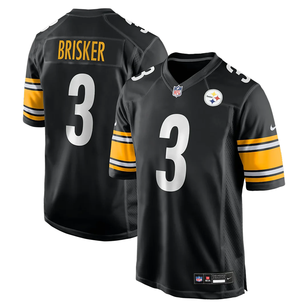Zennovawear Jaquan Brisker Pittsburgh Steelers Team Game Jersey - Black