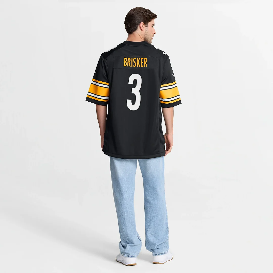 Zennovawear Jaquan Brisker Pittsburgh Steelers Team Game Jersey - Black