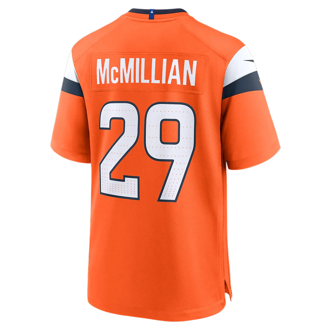 Zennovawear Ja'Quan McMillian Denver Broncos Team Game Jersey - Orange