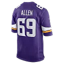 Zennovawear Jared Allen Minnesota Vikings Retired Player Game Jersey - Purple