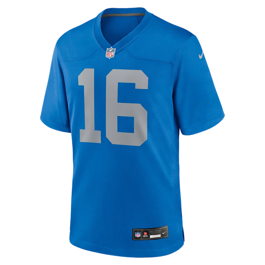 Zennovawear Jared Goff Detroit Lions Alternate Game Jersey - Blue