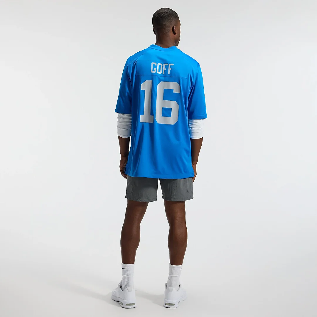 Zennovawear Jared Goff Detroit Lions Alternate Game Jersey - Blue
