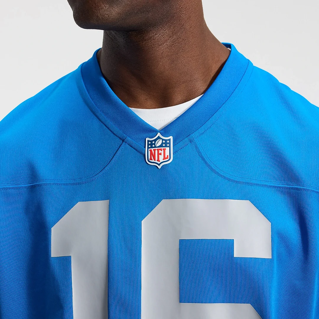 Zennovawear Jared Goff Detroit Lions Alternate Game Jersey - Blue