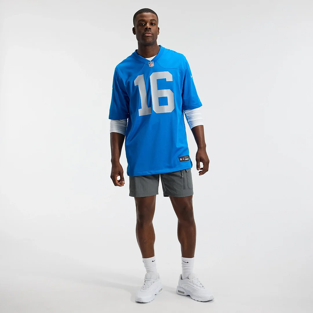 Zennovawear Jared Goff Detroit Lions Alternate Game Jersey - Blue