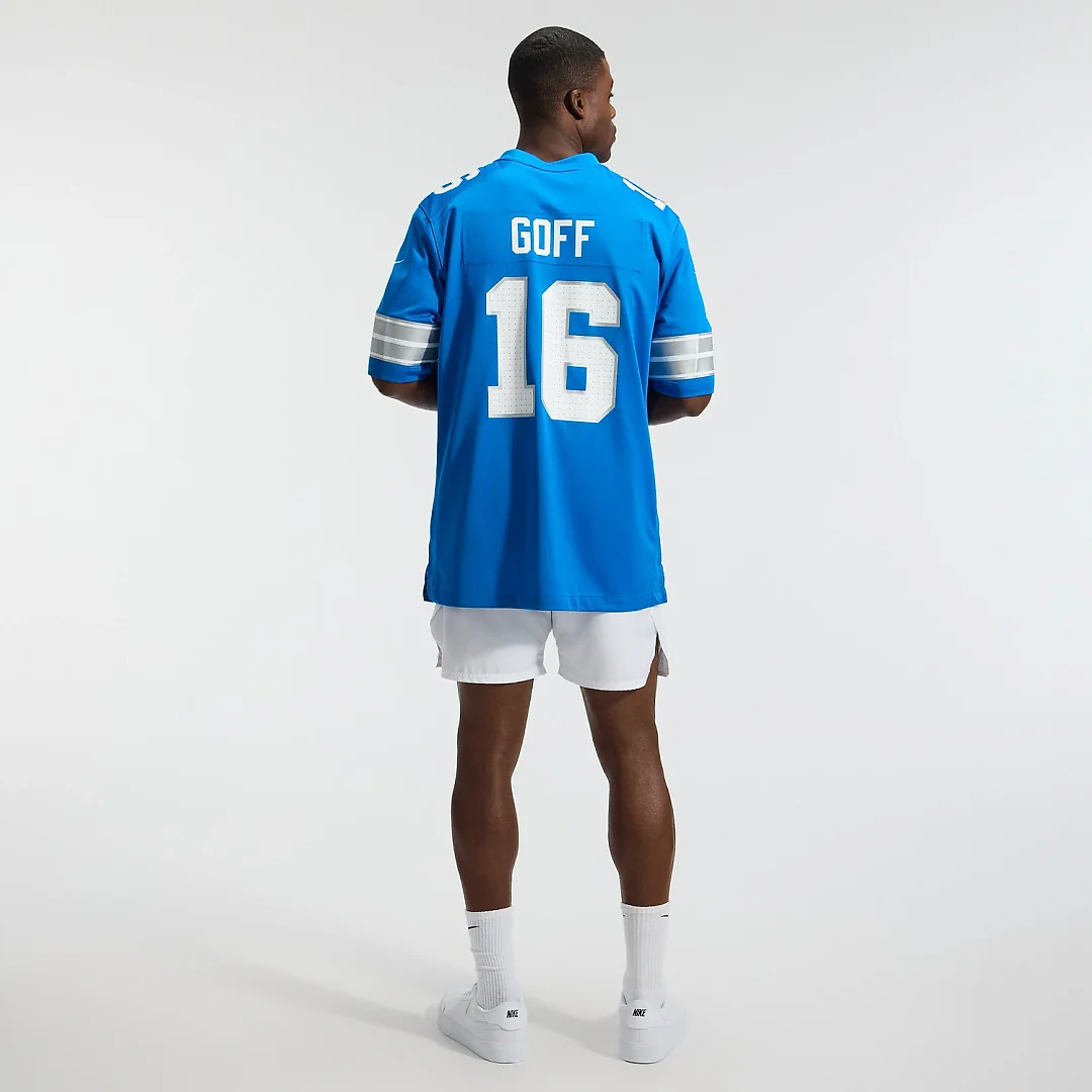 Zennovawear Jared Goff Detroit Lions Game Jersey - Blue
