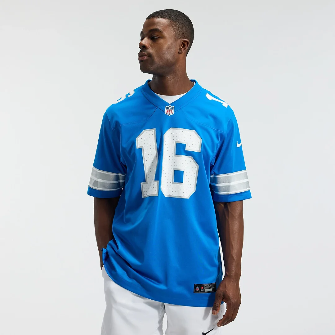Zennovawear Jared Goff Detroit Lions Game Jersey - Blue