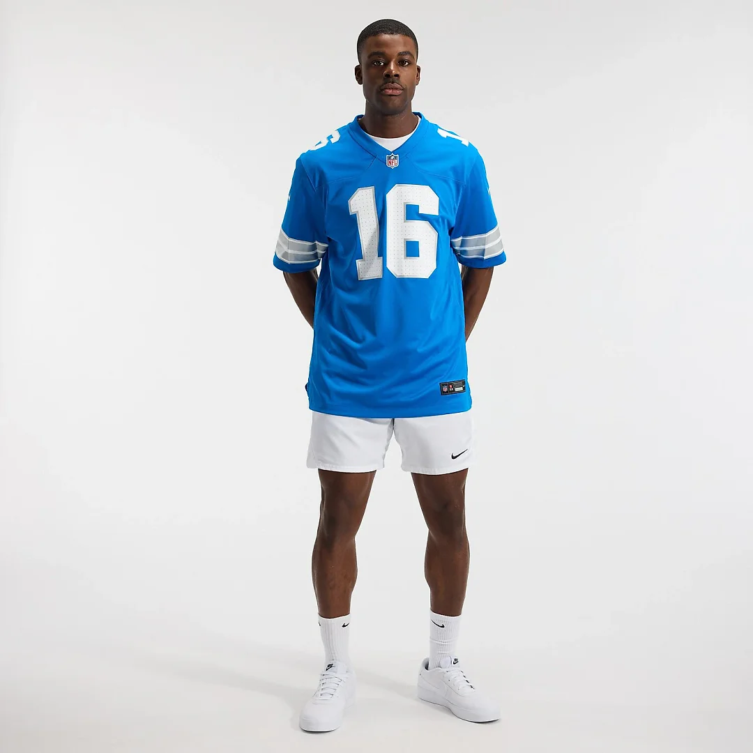 Zennovawear Jared Goff Detroit Lions Game Jersey - Blue
