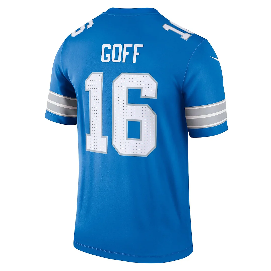 Zennovawear Jared Goff Detroit Lions Legend Player Performance Top - Blue