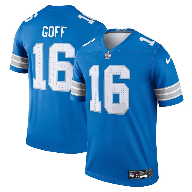 Zennovawear Jared Goff Detroit Lions Legend Player Performance Top - Blue