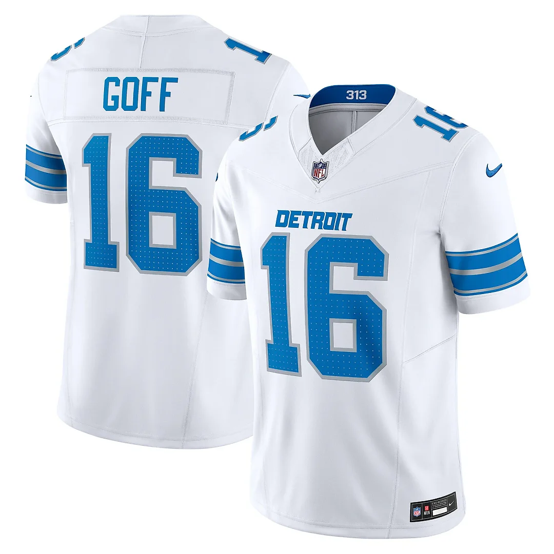 Zennovawear Jared Goff Detroit Lions Vapor FUSE. Limited Jersey - White