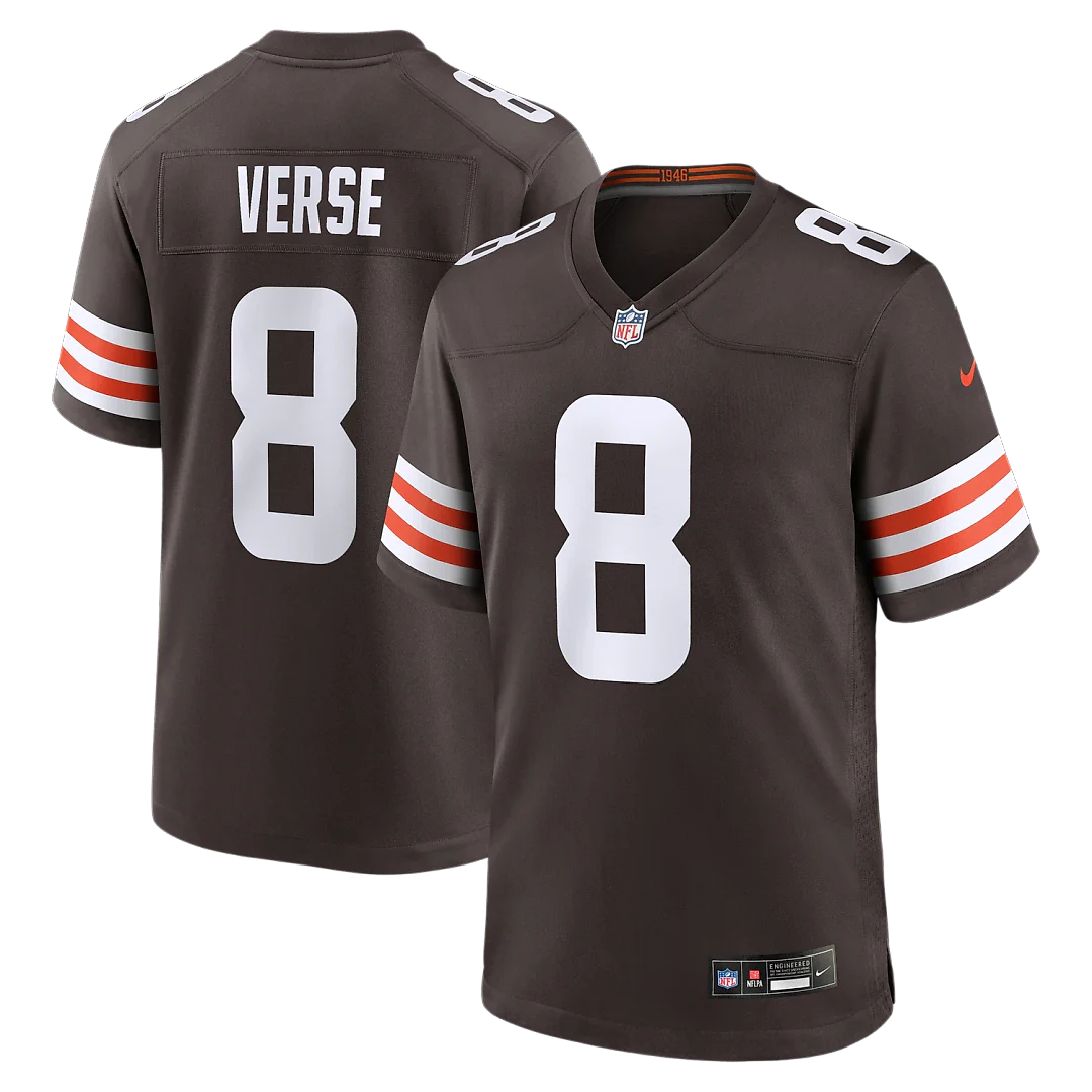 Zennovawear Jared Verse Cleveland Browns Team Game Jersey - Brown