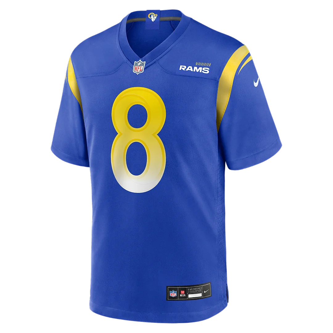 Zennovawear Jared Verse Los Angeles Rams Player Game Jersey - Royal