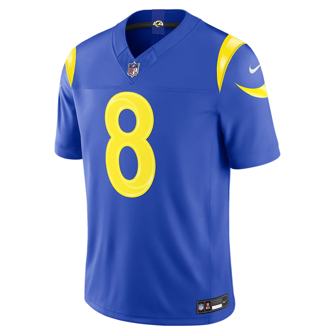 Zennovawear Jared Verse Los Angeles Rams Team Vapor FUSE. Stitched Limited Jersey - Royal