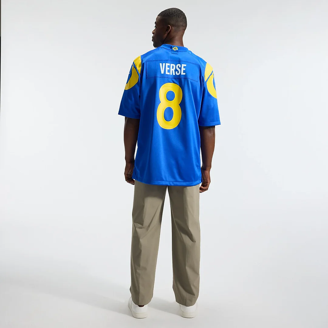 Zennovawear Jared Verse Los Angeles Rams Team Game Player Jersey - Royal