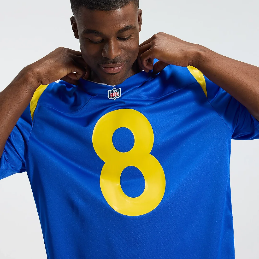 Zennovawear Jared Verse Los Angeles Rams Team Game Player Jersey - Royal