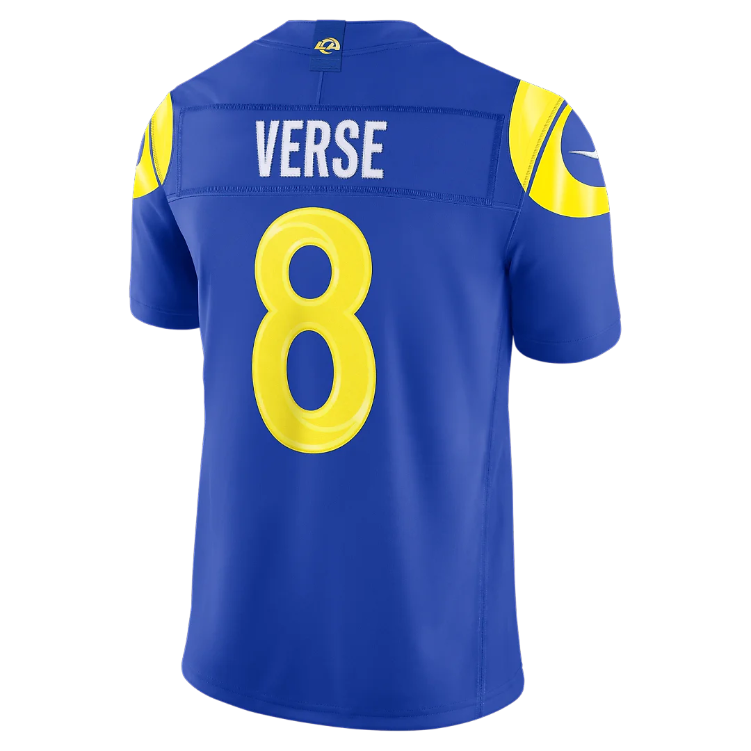 Zennovawear Jared Verse Los Angeles Rams Team Vapor FUSE. Stitched Limited Jersey - Royal
