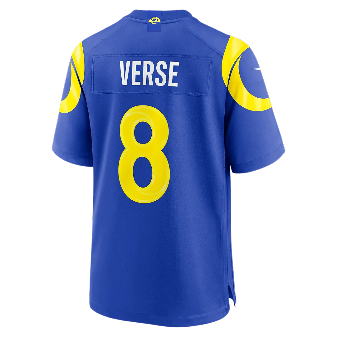 Zennovawear Jared Verse Los Angeles Rams Team Game Player Jersey - Royal