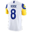 Zennovawear Jared Verse Los Angeles Rams Vapor FUSE. Stitched Limited Jersey - White