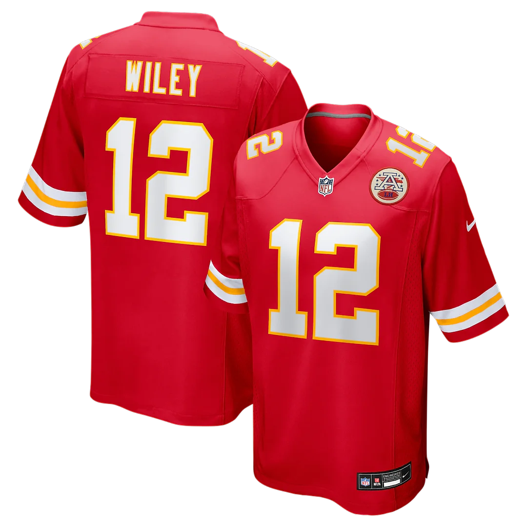 Zennovawear Jared Wiley Kansas City Chiefs Game Jersey - Red