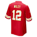 Zennovawear Jared Wiley Kansas City Chiefs Game Jersey - Red