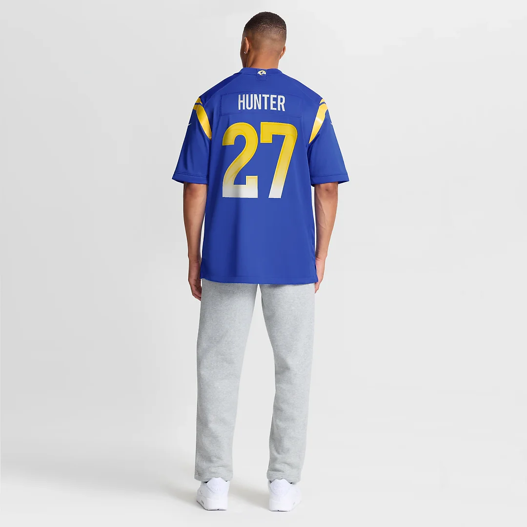 Zennovawear Jarquez Hunter Los Angeles Rams Team Game Jersey - Royal