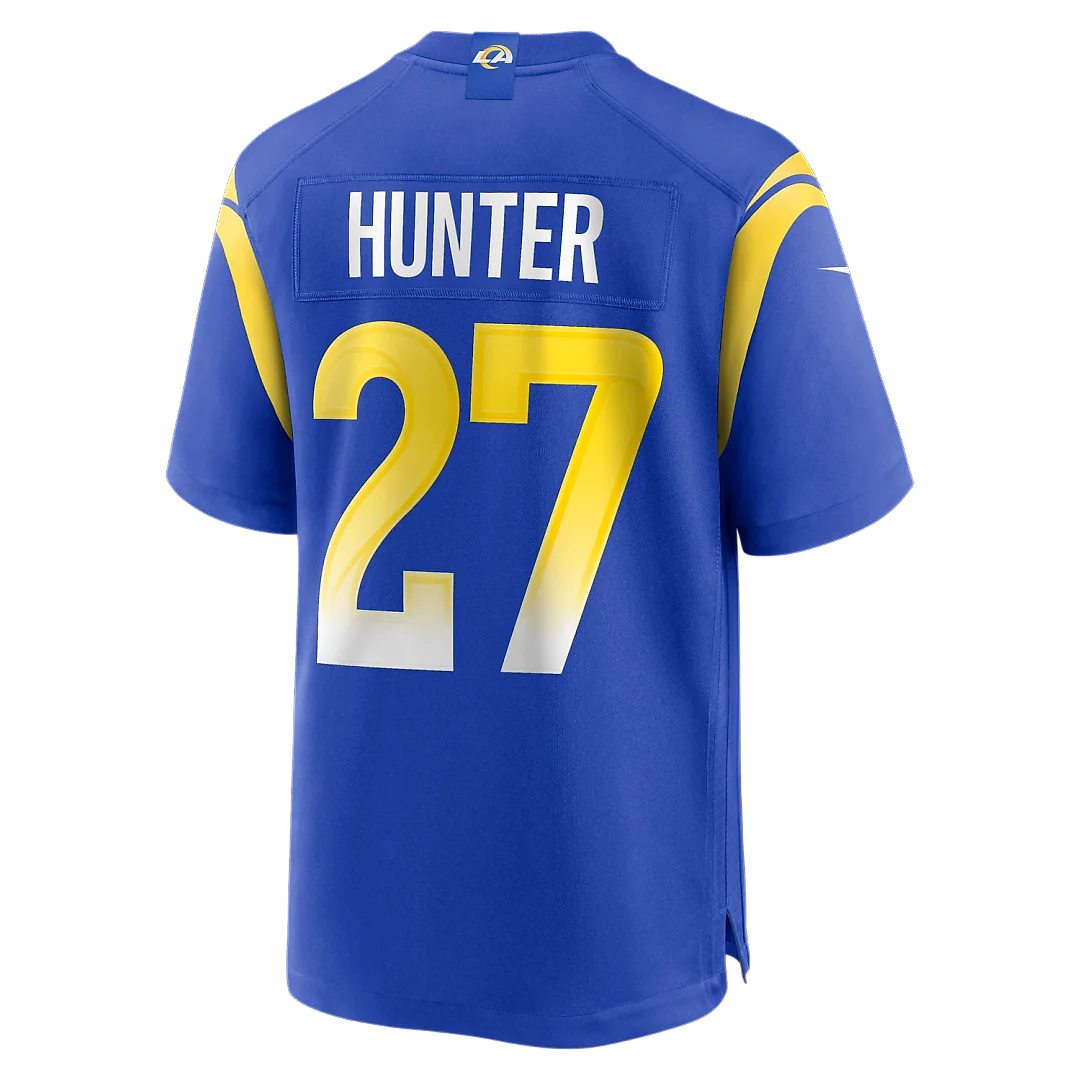 Zennovawear Jarquez Hunter Los Angeles Rams Team Game Jersey - Royal