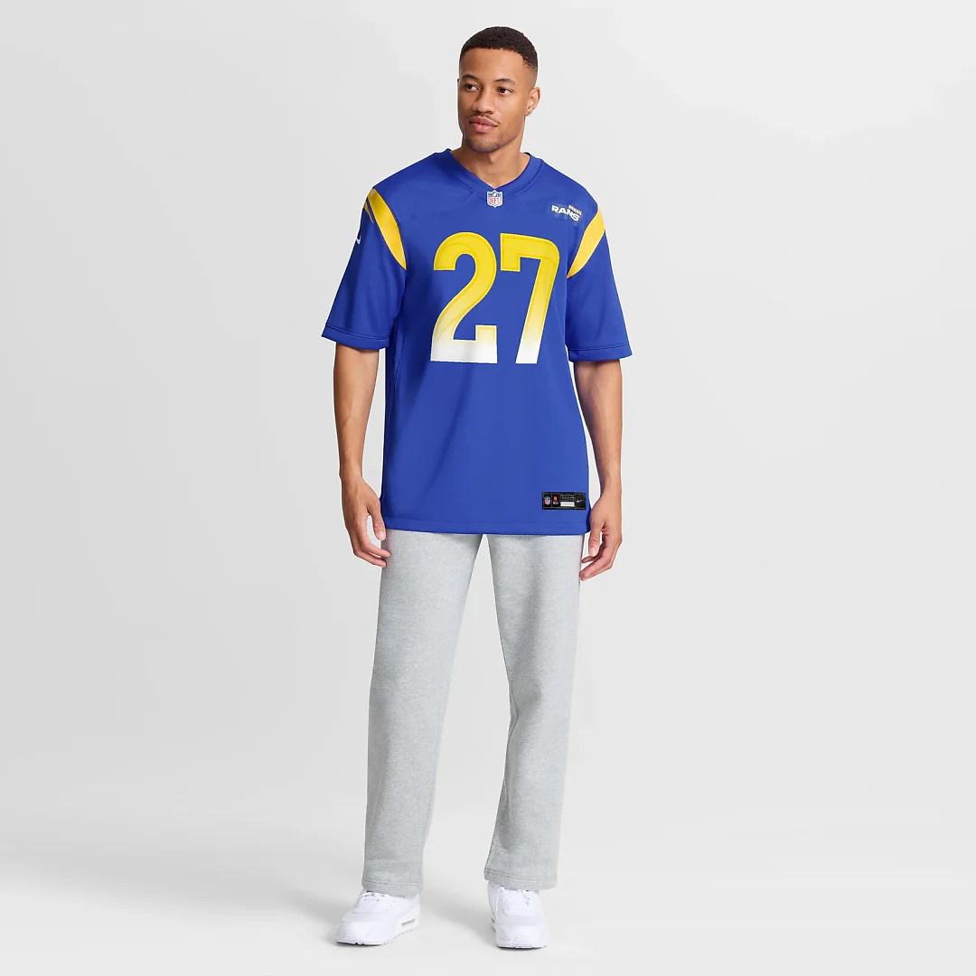 Zennovawear Jarquez Hunter Los Angeles Rams Team Game Jersey - Royal