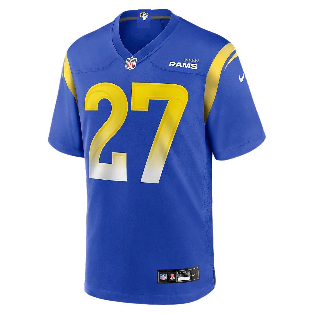 Zennovawear Jarquez Hunter Los Angeles Rams Team Game Jersey - Royal
