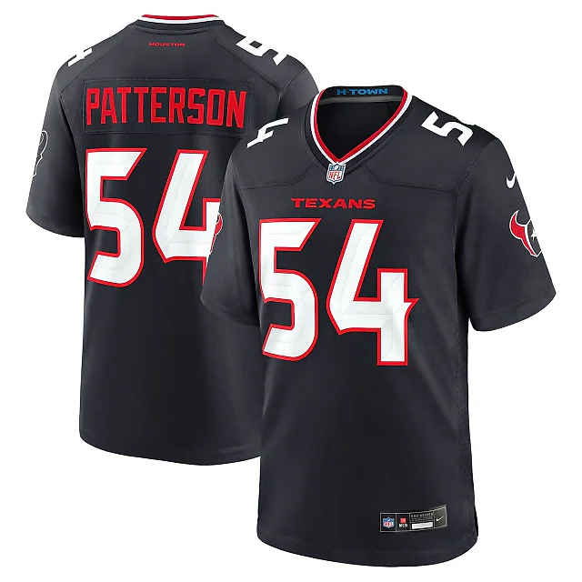 Zennovawear Jarrett Patterson Houston Texans Team Game Jersey - Navy