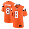 Zennovawear Jarrett Stidham Denver Broncos Team Game Jersey - Orange