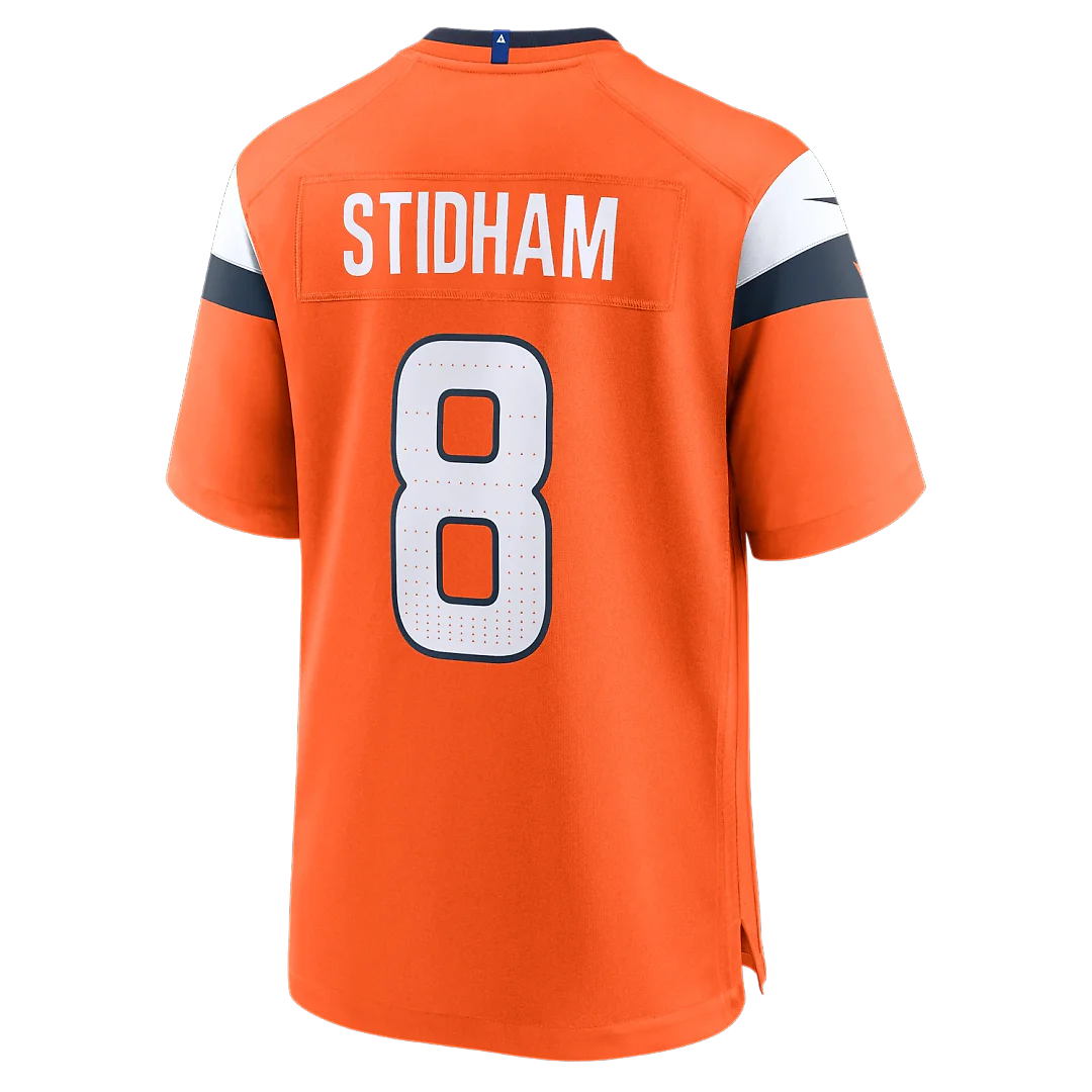Zennovawear Jarrett Stidham Denver Broncos Team Game Jersey - Orange